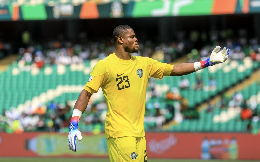 Stanley Nwabali Shines: CAF Honors Super Eagles Goalkeeper’s Heroic Save Against Cote d’Ivoire