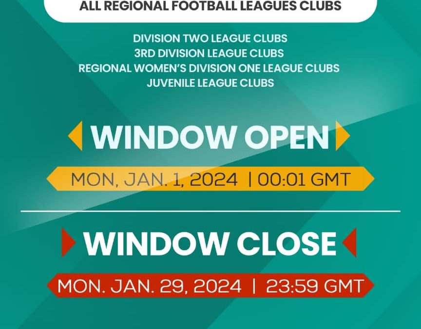 GFA Announces Closing of Registration Window for Regional Leagues and Colts Competitions