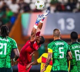 Super Eagles’ Goalkeeper Nwabali Opens Up on Shouting at Iwobi and Reflects on Stellar Performance