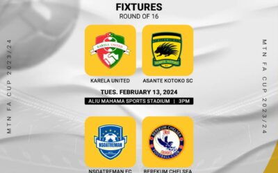 Rescheduled MTN FA Cup Round of 16 Games: New Fixtures and Dates Announced