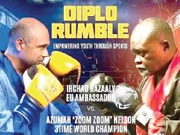 Diplo Rumble: Azumah Nelson to Face EU Ambassador in Boxing Match