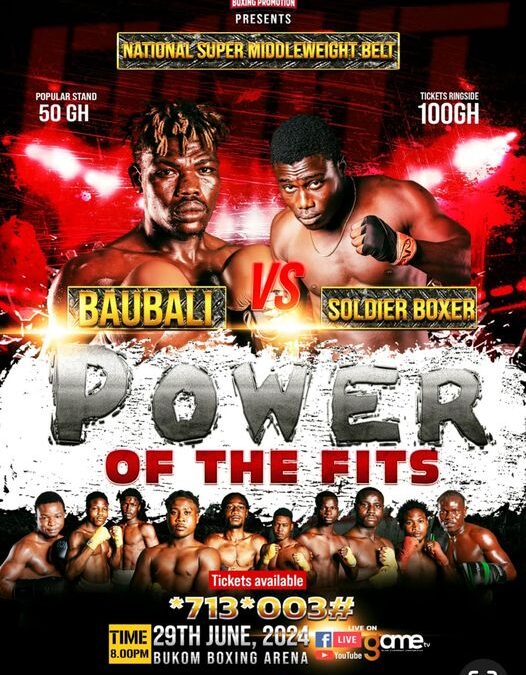 Buabali vs. Soldier Boxer Showdown at Bukom Boxing Arena on June 29
