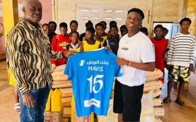 Mavis Owusu, Former Ampem Darkoa Star, Gives Back After Al Hilal Ladies Success