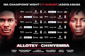 Ghana’s Theo Allotey Set to Face Zambia’s Patrick Chinyemba in IBA Champions Night in Addis Ababa