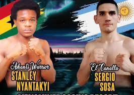 Ashanti Warrior Stanley Nyantekyi to Battle Argentine Sergio Sosa for UBO World Title in USA