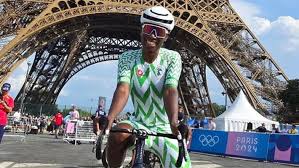 Nigeria’s First Olympic Cyclist Borrows Bike from German Team in Paris