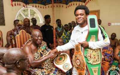 Ashanti Warrior Stanley Nyantakyi Presents Third Title to Asantehene, Prepares for UBO World Title Fight