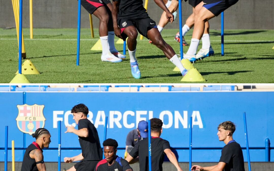 Ghanaian Duo Abdul Aziz Issah and David Oduro Train with FC Barcelona First Team