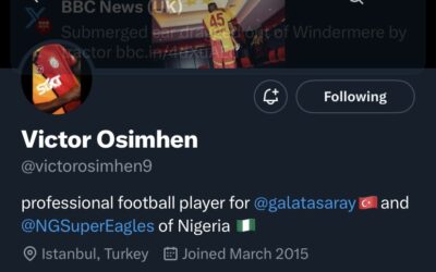 Victor Osimhen Rebrands Social Media After Napoli Exit, Flaunts Galatasaray Colours