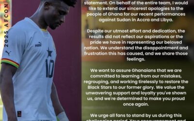 Mohammed Kudus Issues Apology on Behalf of Black Stars