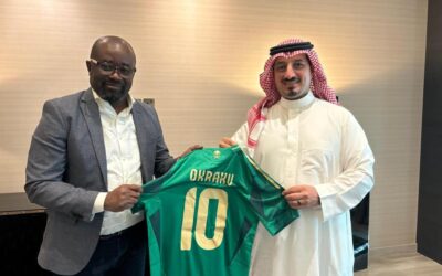 GFA President Kurt Okraku Strengthens Ties with Saudi Arabian Football Federation