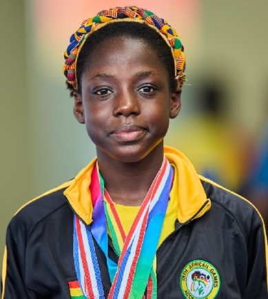 12-Year-Old Jada Yankey Shines with 13 Medals at African Swimming Championship