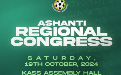 Ashanti RFA Ordinary Congress Scheduled for October 19