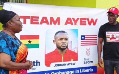 Jordan Ayew Donates to Liberian Orphanage Ahead of Crucial AFCON Qualifier Against Sudan