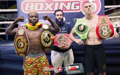 Boxing 5 Ends 2024 with a Thriller: Fourie Triumphs Over Wasiru in Dramatic Main Event