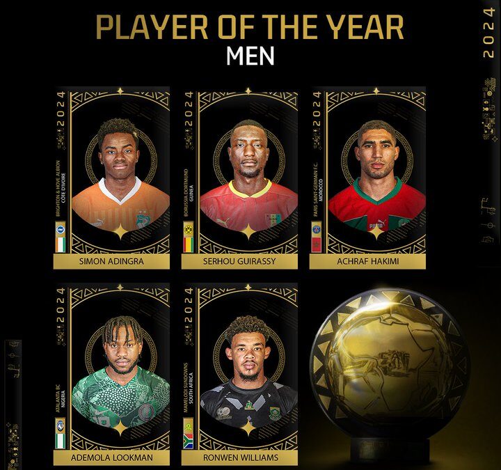 Super Eagles’ Troost-Ekong Misses Out on Africa Player of the Year Shortlist as Lookman and Williams Lead Contenders