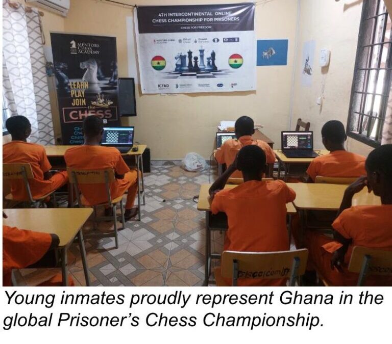 Ghana Youth Team Shines in Quarterfinals of Global Chess Championship for Prisoners