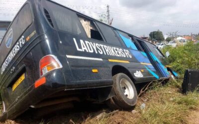 Women’s Premier League: Lady Strikers’ Team Bus Involved in Accident on Tema Motorway