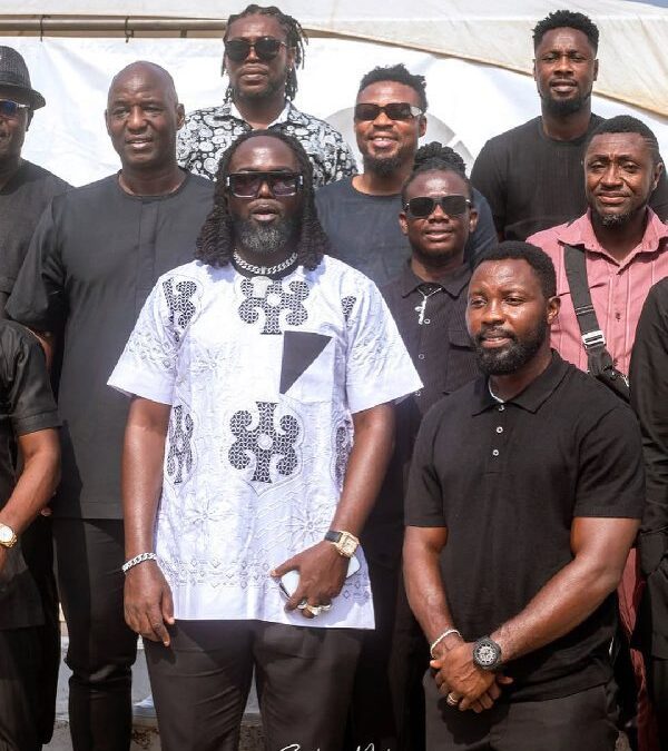 Ghanaian Football Legends Unite to Support Prince Tagoe at Mother’s Funeral