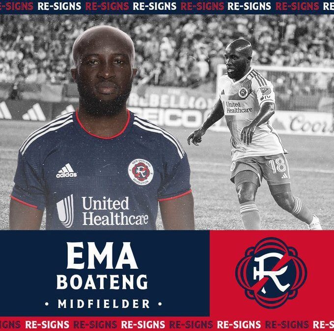 Ema Boateng Extends Stay with New England Revolution After Impressive Season