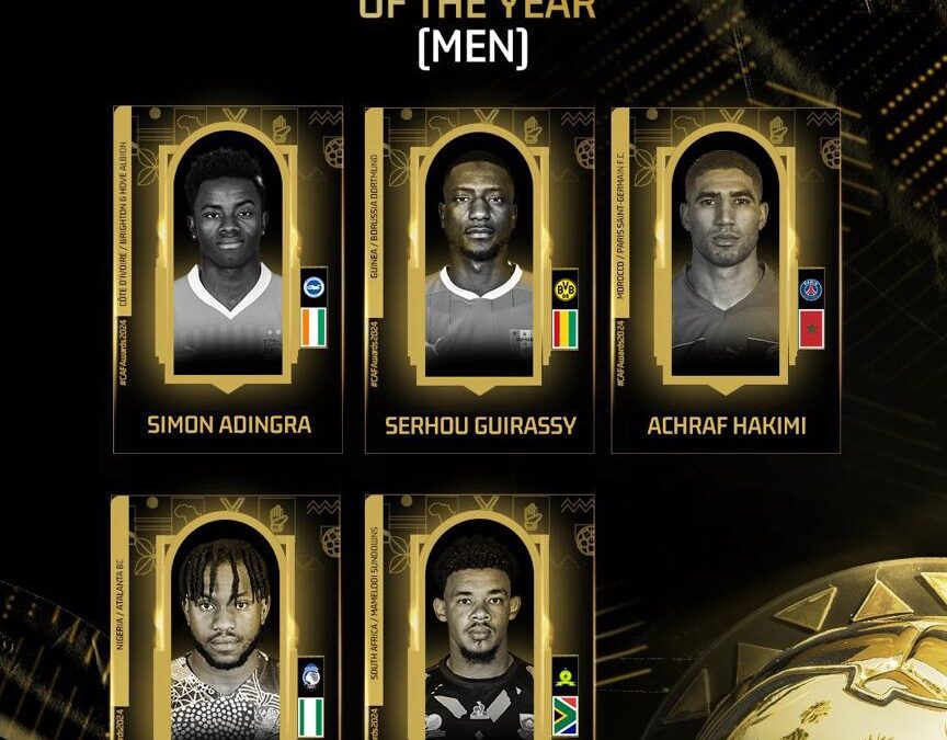 CAF Unveils Finalists for African Player of the Year Award