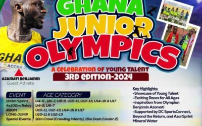Benjamin Azamati to Host Third Edition of Ghana Junior Olympics on December 26