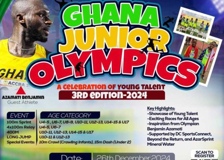 Benjamin Azamati to Host Third Edition of Ghana Junior Olympics on December 26