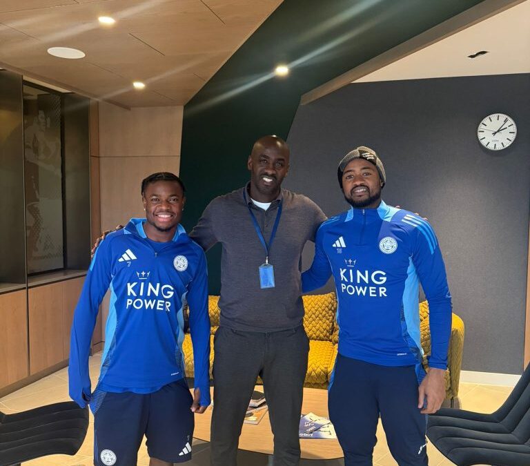 Otto Addo Visits Injured Fatawu Issahaku and Fit-Again Jordan Ayew at Leicester City