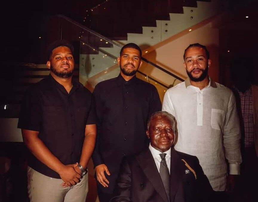 A Royal Visit: Otumfuo Nana Sei Tu Ababio Meets Memphis Depay at Lake Bosomtwe