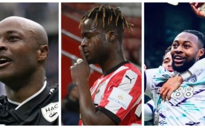 “Ghanaian Stars Shine Abroad: Ayew, Semenyo, and Kamaldeen on Target, Salis Returns After Injury”