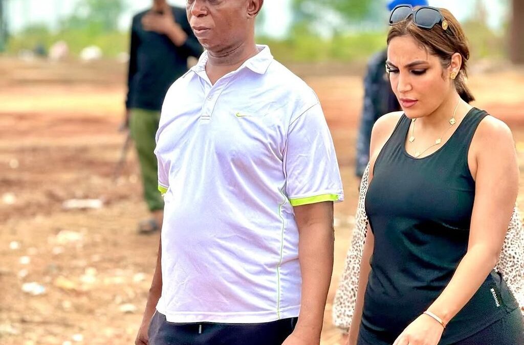 A Royal Visit: Laila Charani and Prince Ned Nwoko Tour The Sports University of Nigeria