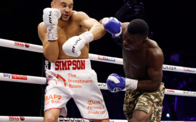 Callum Simpson Shines with Dominant Victory Over Elvis Ahorgah