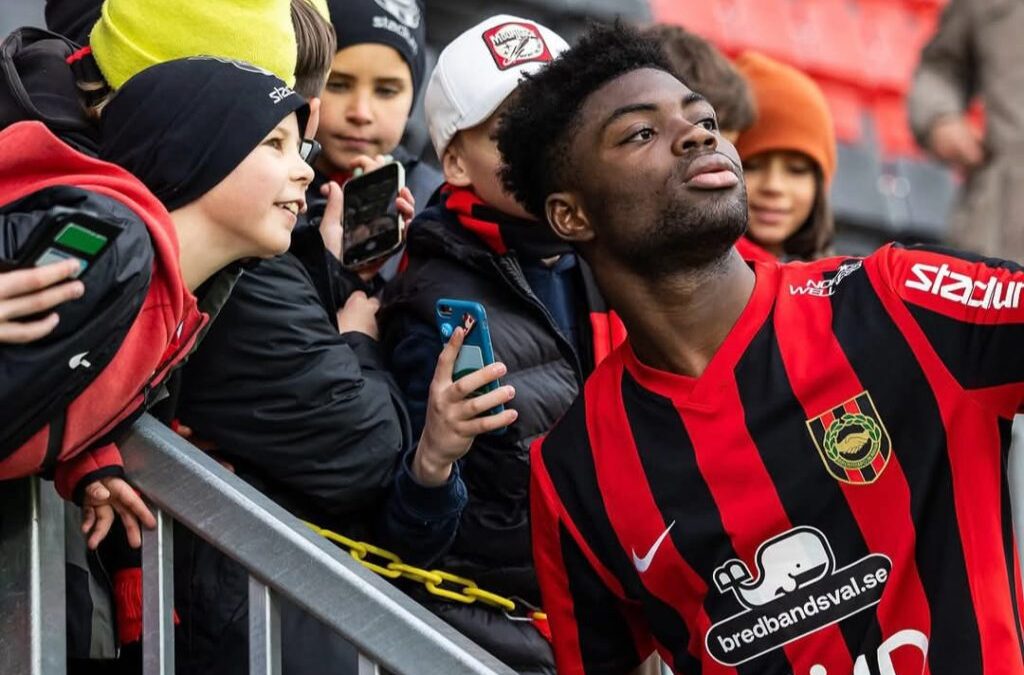 Ezekiel Alladoh Shines Bright: Ghanaian Teen Strikes Again in Brommapojkarna’s Shock Win Over Malmo