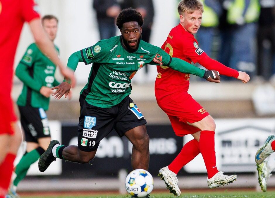 “Kevin Appiah Nyarko Shines as Varbergs Stun Unbeaten Landskrona with First-Half Blitz”