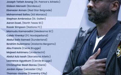 Otto Addo Unveils Bold 23-Man Black Stars Squad for Unity Cup 2025 in London