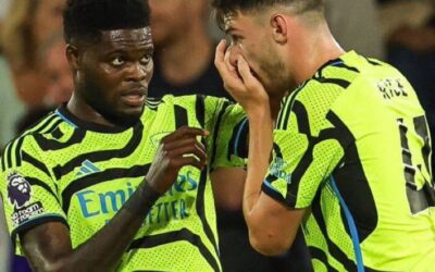 Declan Rice Hails Thomas Partey’s Calm Command Ahead of Arsenal’s Crucial PSG Clash