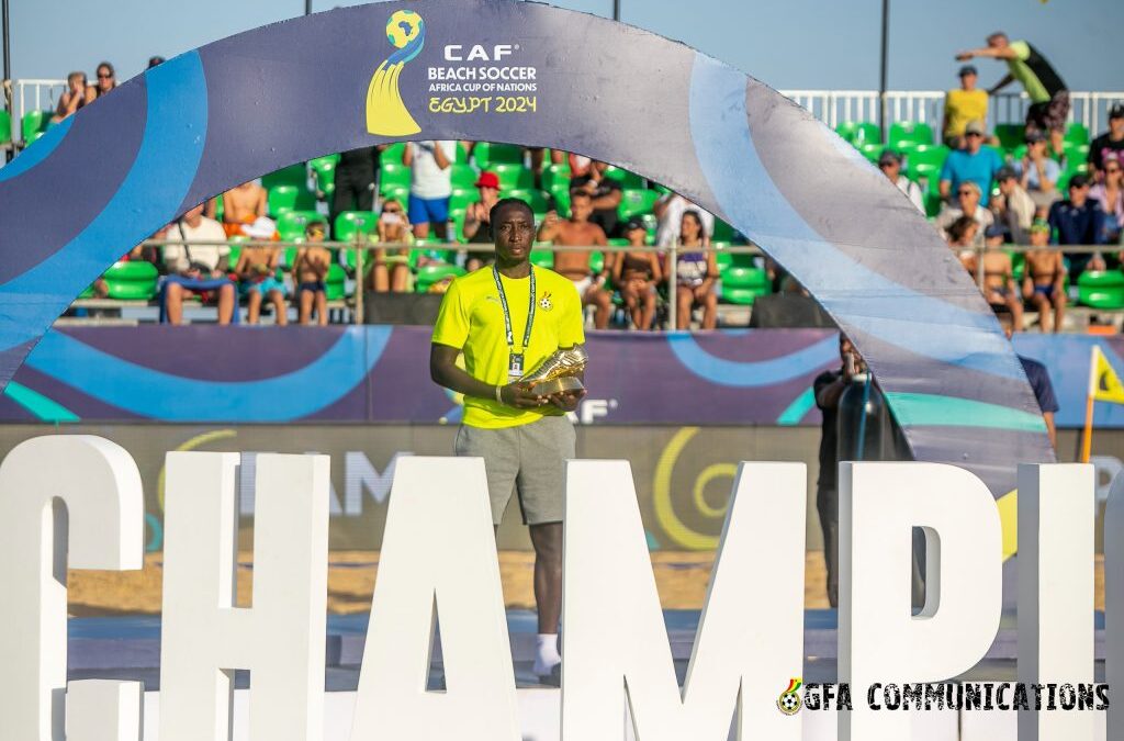 From Teshie to Barcelona: Alexander Adjei Makes Historic Leap in Beach Soccer