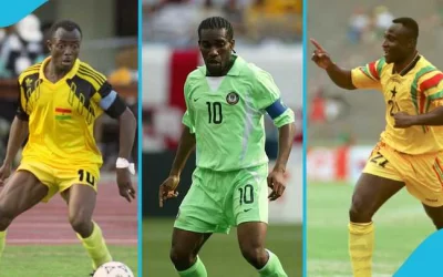 Jay-Jay Okocha’s Bold Top 5: Drogba at No.5, Two Ghanaian Icons Shine
