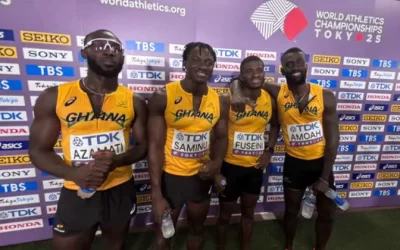 Heartbreak and Hope: Ghana’s 4×100m Heroes Blaze to Season’s Best but Fall Just Short of Medal