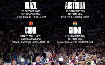 Historic Showdown: Black Queens Set for First-Ever Clash with England’s Lionesses in Southampton