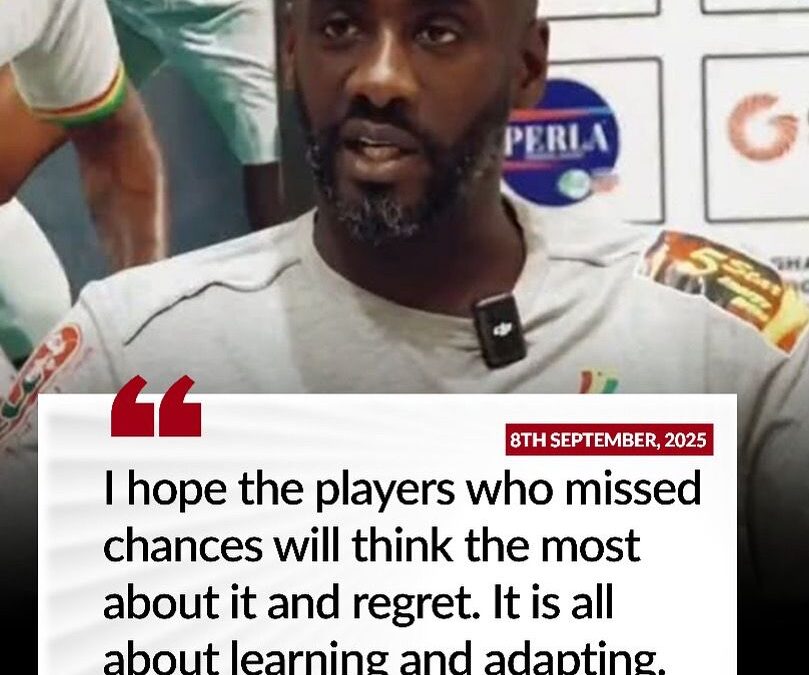 Otto Addo Sends Strong Message: “Learn and Improve” After Missed Chances Against Mali
