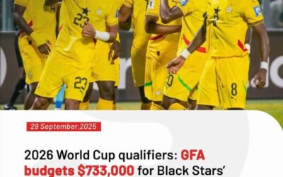 GFA Allocates Over $1.1M for Black Stars’ Upcoming Qualifiers