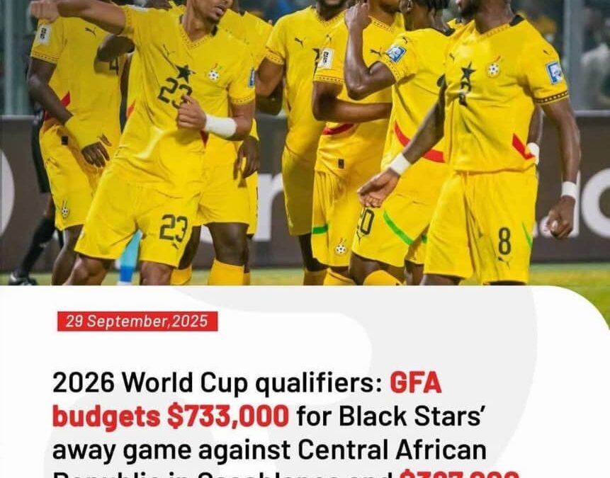 GFA Allocates Over $1.1M for Black Stars’ Upcoming Qualifiers