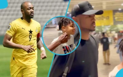 Jordan Ayew’s Heartwarming Reunion with Son Kiyan Steals Spotlight Ahead of World Cup Qualifiers