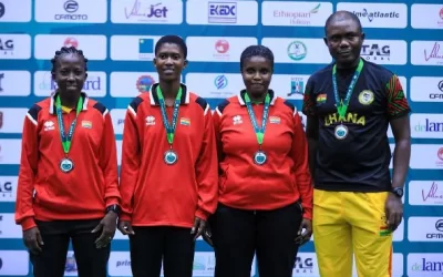 Ghana’s Women’s Table Tennis Team Seal Historic Spot at 2025 ITTF African Championships