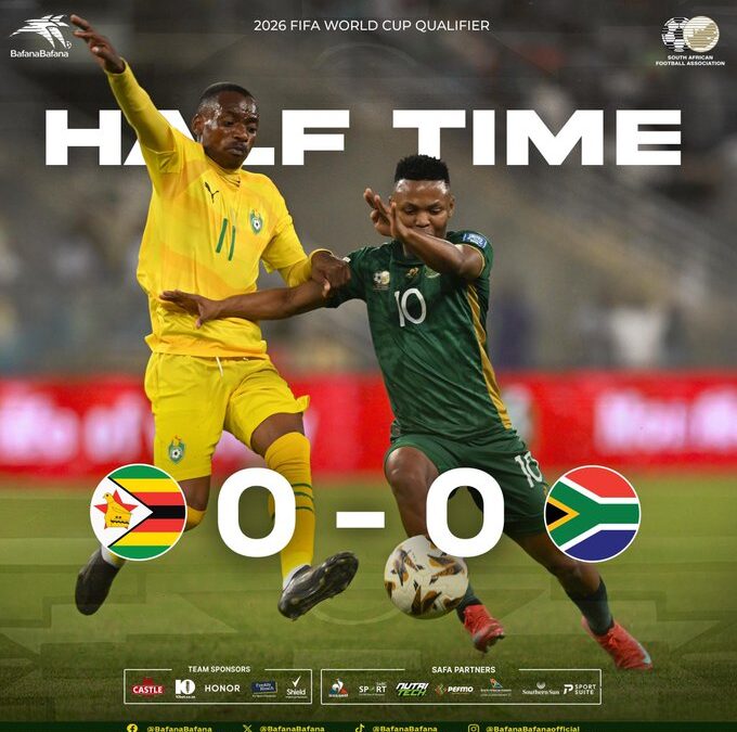 Bafana’s World Cup Dream Stalls After Stubborn Zimbabwe Draw in Durban