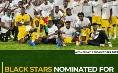 Black Stars Shine Again: Ghana Earns CAF Awards Nomination for National Team of the Year ✨