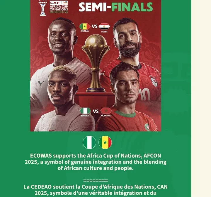 ECOWAS Hails AFCON 2025 as a Beacon of African Unity and Integration