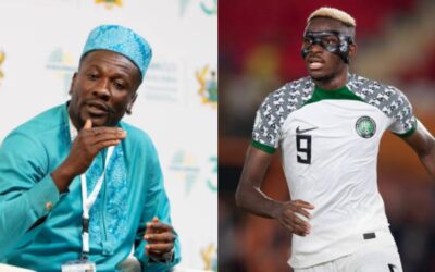 Asamoah Gyan Hails Victor Osimhen as World-Class Striker, Urges Manchester United Move