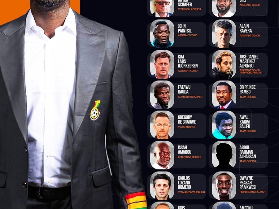 Inside the Black Stars’ Backroom: Meet Ghana’s Reinforced Technical Team for the 2026 FIFA World Cup